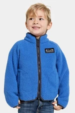 Dětská fleecová mikina Didriksons GIBBS KIDS FULLZIP modrá barva, 505577