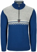 Dale of Norway Lahti Mens Knit Sweater Indigo/Light Charcoal/Off White 2XL Jersey Camiseta de esquí / Sudadera con capucha