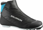 Salomon RC8 Prolink Black/Process Blue 9,5 Běžecké lyžařské boty