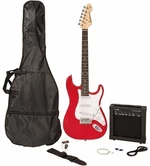 Encore E60 Blaster Pack Gloss Red Finish Elektromos gitár