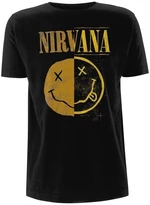 Nirvana Tricou Spliced Happy Face Black XL