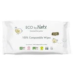 ECO BY NATY Vlhčené ubrousky ECO by Naty bez vůně - pro citlivou pokožku 56 ks