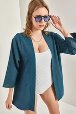 Bianco Lucci Women's Basic Kimono