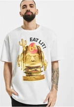 Eat Lit Oversize Tee bílé