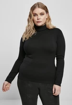 Women's basic turtleneck black