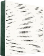 Mega Acoustic FiberPRO60 Sinus White/Green Panel de madera absorbente