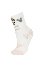 DEFACTO Girls Disney Mickey & Minnie Cotton Towel Socks