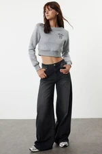 Trendyol Black High Waist Extra Wide Leg Palazzo Jeans