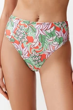 Trendyol Floral Patterned High Waist Hipster Bikini Bottom