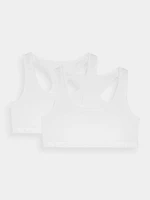 Women's Cotton Bra for Everyday Wear 4F (2 Pack) - White