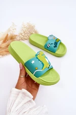 Children's dinosaur T-Rex Slides green Bernis