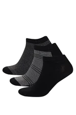 DEFACTO Men's Seamless 3-Pack Bamboo Bamboo Socks C6743axns