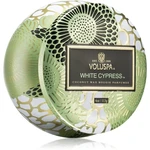 VOLUSPA Japonica Holiday White Cypress vonná sviečka v plechu 113 g