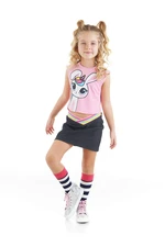 Denokids Unicorn Rabbit Girls Kids T-shirt Skirt Suit