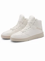 Ombre Insulated men's high top sneaker shoes - white