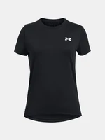 Čierne dievčenské športové tričko Under Armour Knockout Tee