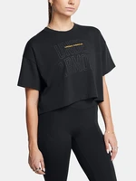 Under Armour Women's T-Shirt UA W VARSITY MIX HW SS CROP - Ladies