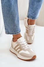 Women's platform trainers beige Thari