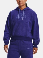 Under Armour Sweatshirt Essential Script Hoodie-BLU - Women