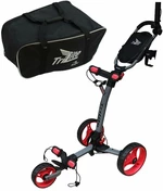 Axglo TriLite SET Grey/Red Cărucior de golf manual