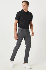 ALTINYILDIZ CLASSICS Men's Anthracite 360 Degree Flexibility in All Directions. Comfortable Slim Fit Slim Fit Trousers.