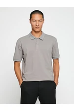 Koton Basic T-Shirt Polo Neck Slim Fit with Buttons.