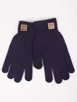 Yoclub Man's Gloves RED-0219F-AA50-011 Navy Blue