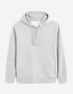 Grey men's basic hooded sweatshirt Celio