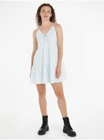 Light blue women's dress Tommy Jeans