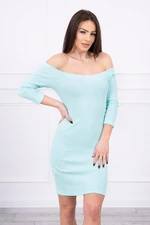 Fitted dress - ribbed mint