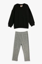 Koton Baby Boy Black Two Piece Set