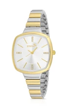 Polo Air Elegant Strap Women's Wristwatch Yellow-Silver Color