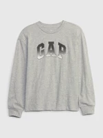 Light grey boys' T-shirt with GAP logo