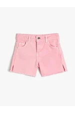 Koton 3skg40067ad Girls' Denim & Canvas Shorts Pink