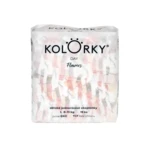 KOLORKY Day - květy - L (8-13 kg) jednorázové eko plenky 19 ks