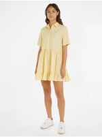 Light Yellow Women's Shirt Dress Tommy Jeans