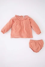 DEFACTO 2 piece Regular Fit Polka Dot Set