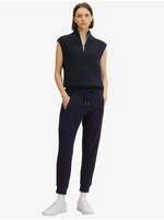 Dark blue women's shortened pants Tom Tailor - Women