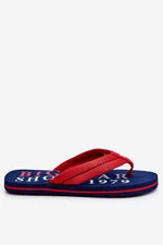 Men's flip-flops Big Star LL174613 navy blue