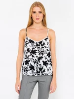 Black & White Patterned Top CAMAIEU - Women