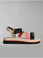 NAPAPIJRI Black-Orange Sandals - Womens