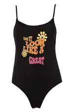 DEFACTO Regular Fit Slogan Swimsuit