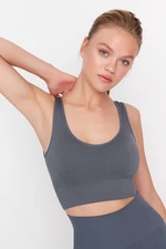 Trendyol Smoked Patterned Sports Bra