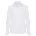 White women's classic poplin shirt Fruit Of The Loom