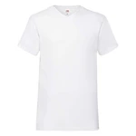 White Men's T-Shirt Valueweight V-Neck Fruit of the Loom