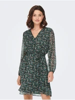 Green Women Floral Dress ONLY Cera - Women