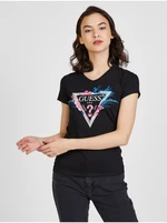 Black Women's T-Shirt Guess Kathe - Women