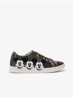 Khaki Desigual Cosmic Mickey Womens Sneakers - Women