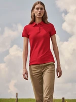 Polo Fruit of the Loom Red Women's T-shirt