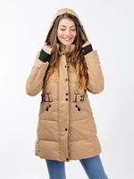 Women's quilted jacket GLANO - khaki